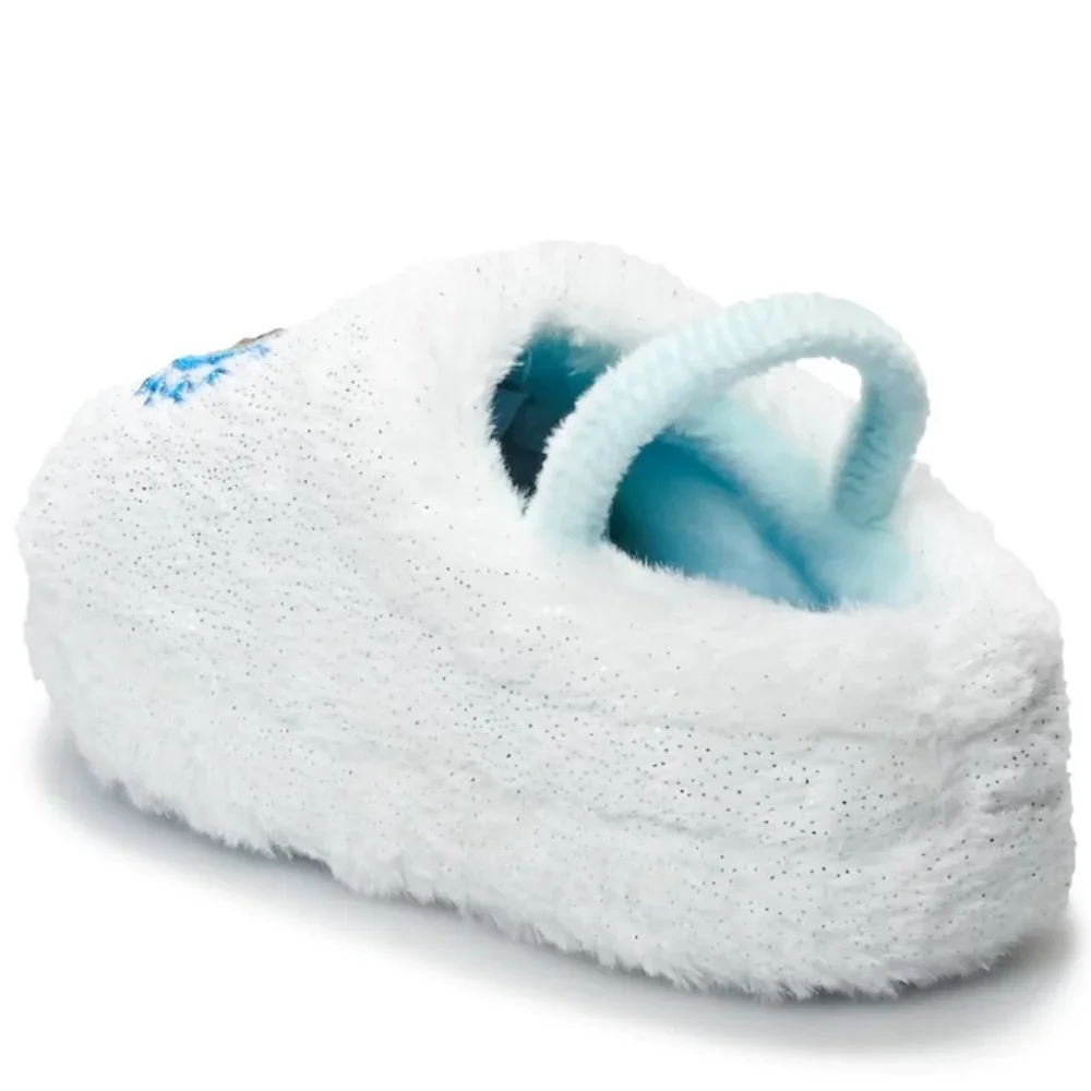 Toddler Girls Frozen Faux Fur Clog Slippers House Shoes  Size 5/6 7/8 Elsa NWT